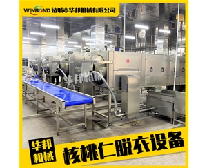 不加堿核桃仁去皮機 干核桃仁脫皮機 琥珀核桃加工設備